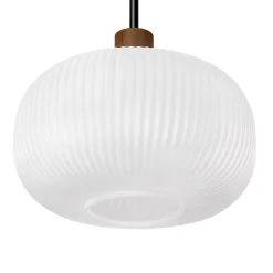 Kipp Glass Pendant Lamp - Walnut