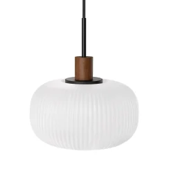 Kipp Glass Pendant Lamp - Walnut