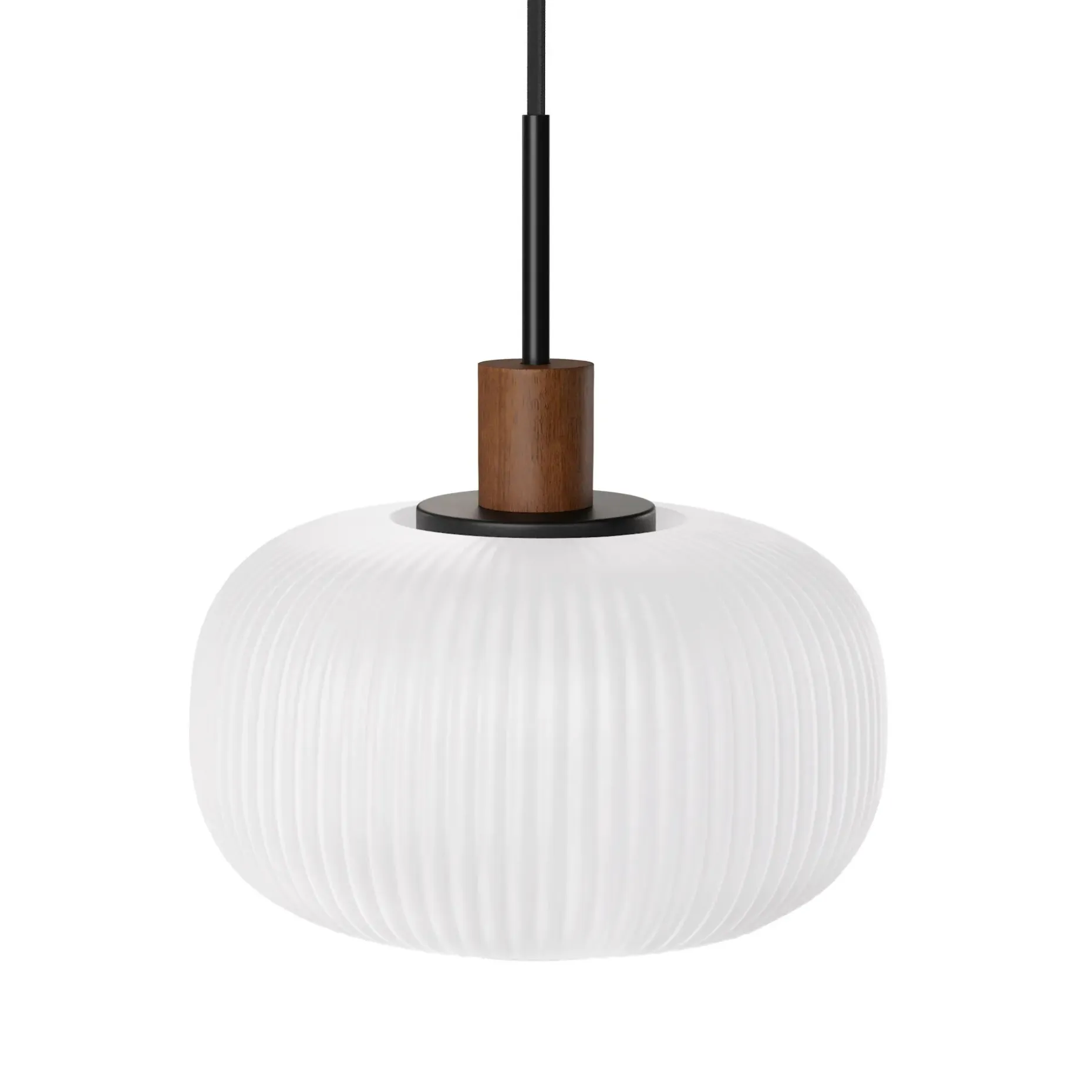 Kipp Glass Pendant Lamp - Walnut