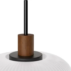 Kipp Glass Pendant Lamp - Walnut