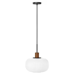 Kipp Glass Pendant Lamp - Walnut