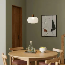 Kipp Glass Pendant Lamp - Walnut