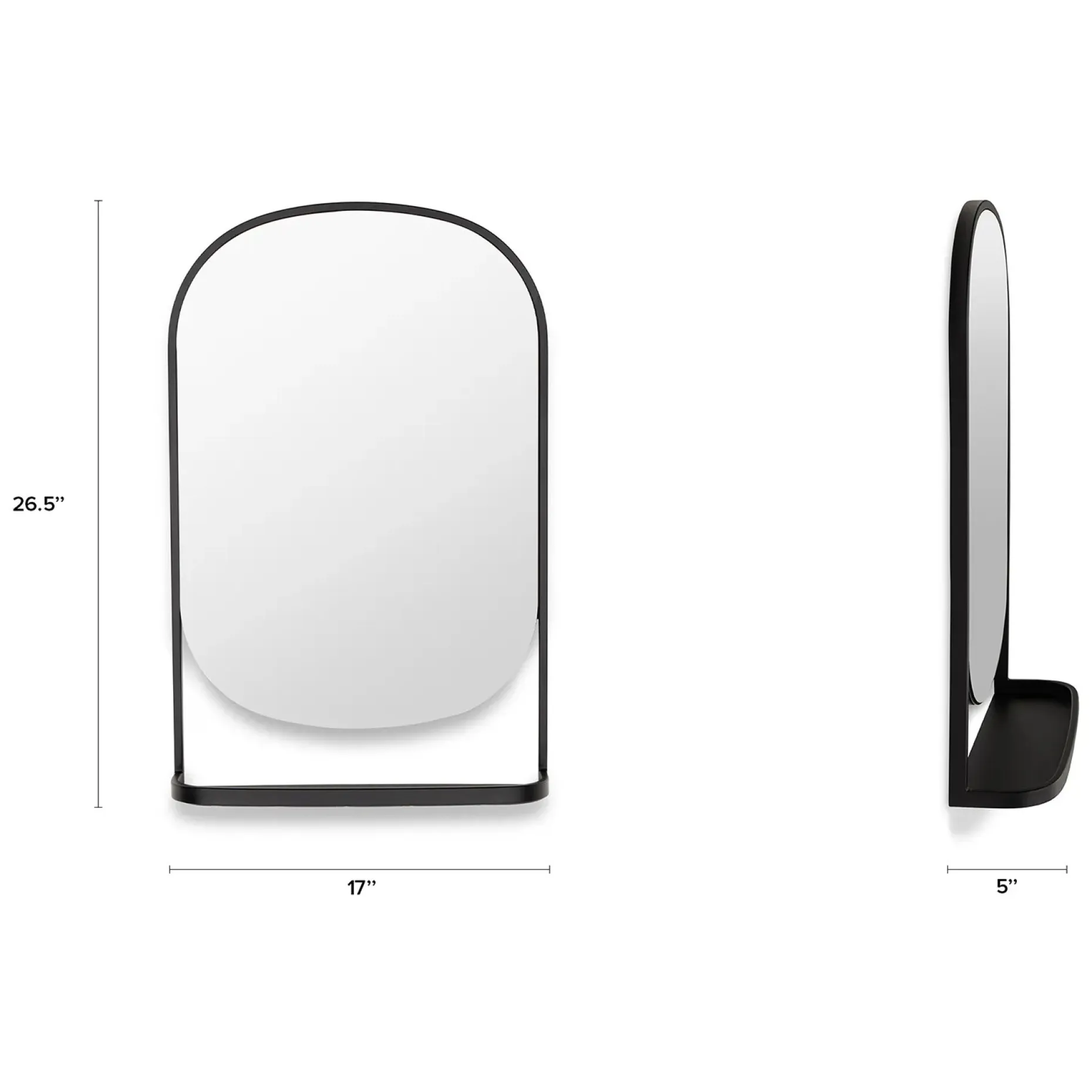 Klein Wall Mirror - Black