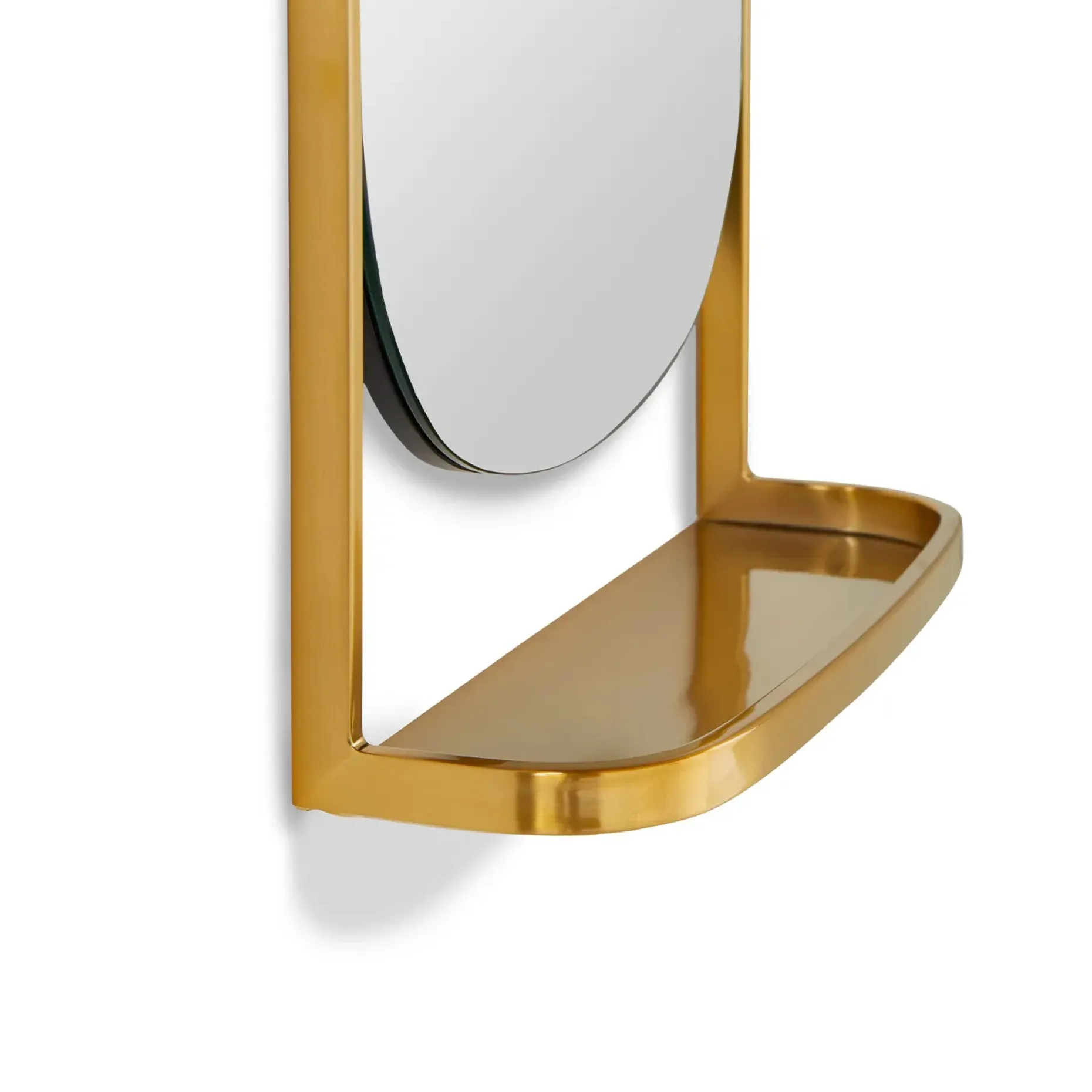 Klein Wall Mirror - Brass