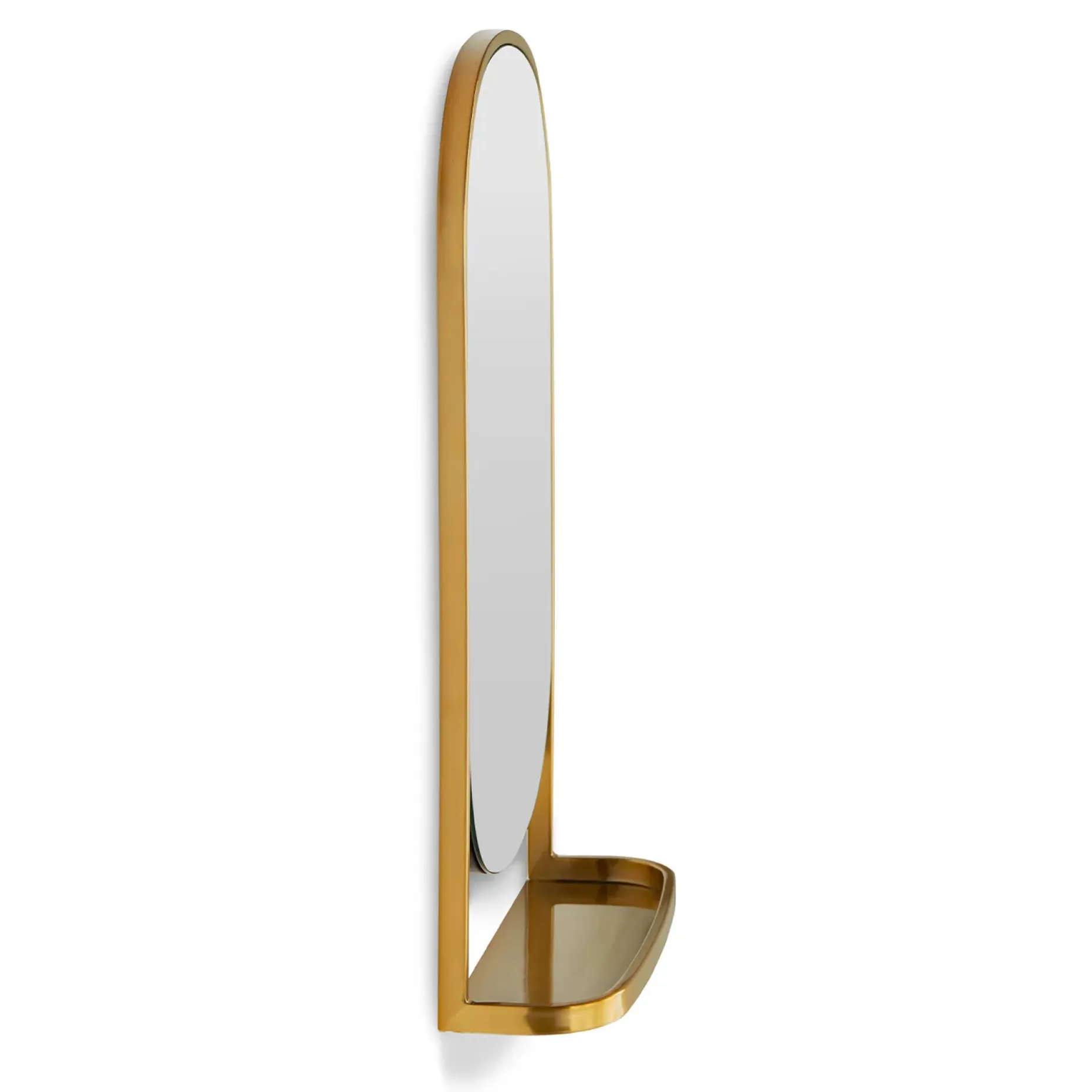 Klein Wall Mirror - Brass