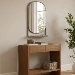 Klein Wall Mirror - Brushed Nickel