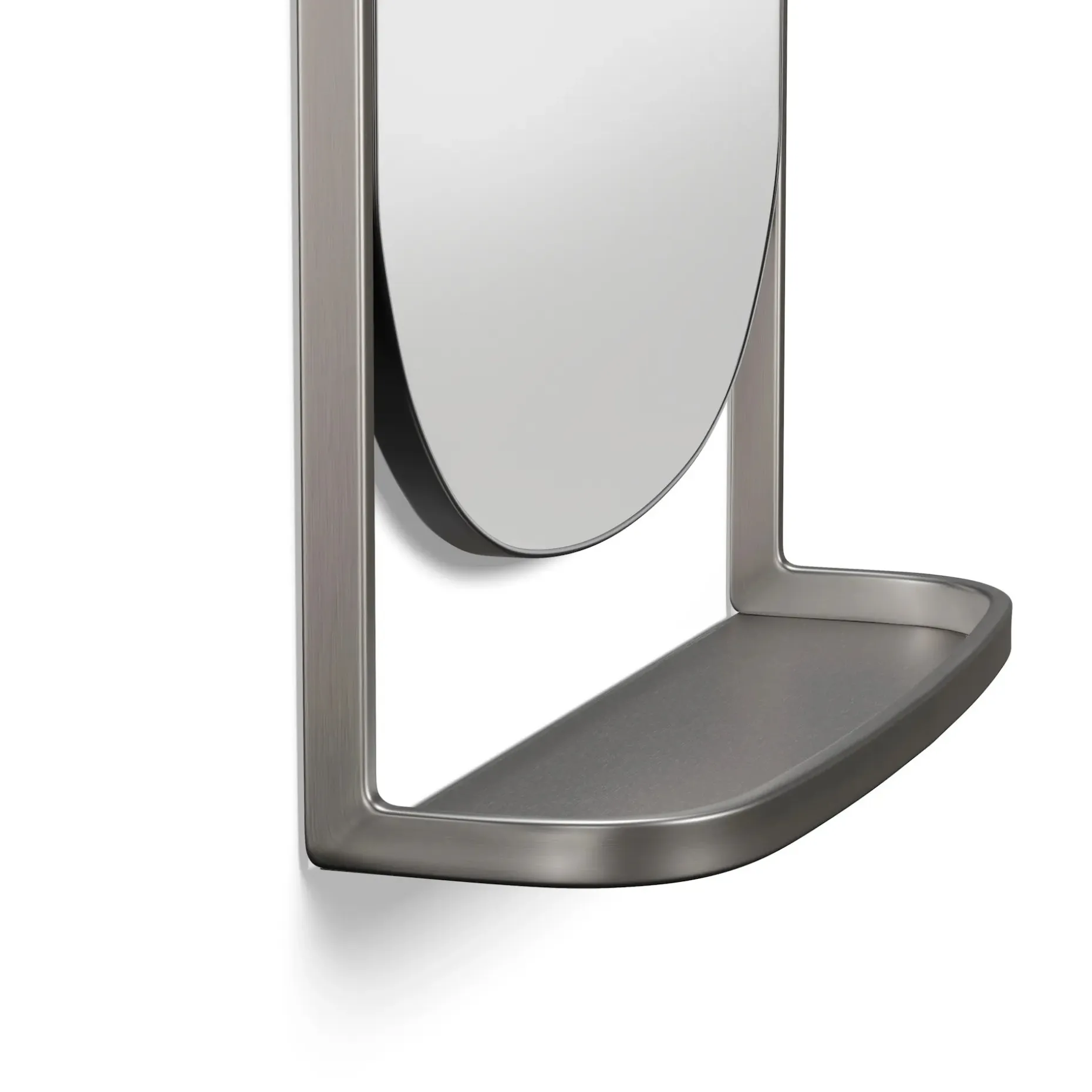 Klein Wall Mirror - Brushed Nickel