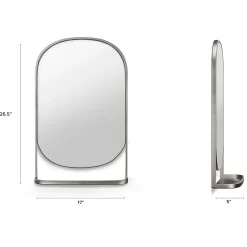 Klein Wall Mirror - Brushed Nickel