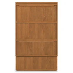 Kouva 47" Bench and Wall Panel Storage Set - Smoked Oak and Algonquin Green