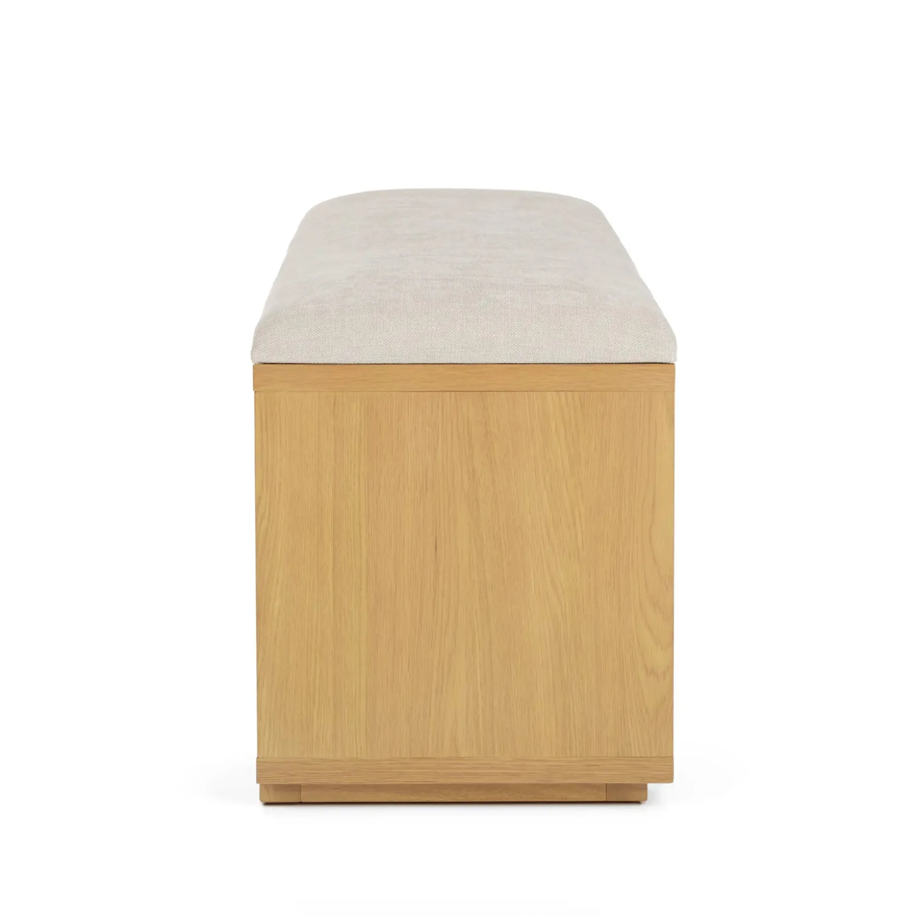 Kouva 47" Bench - Natural Oak and Santolina Gray