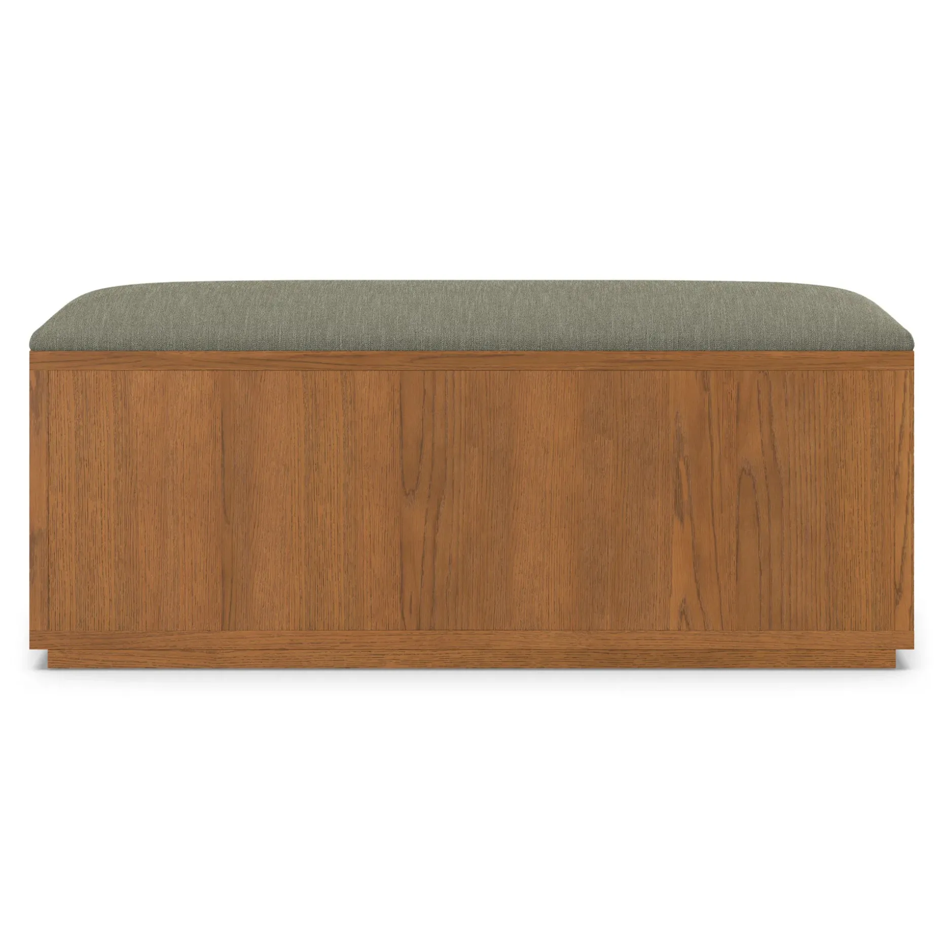 Kouva 47" Bench - Smoked Oak and Algonquin Green
