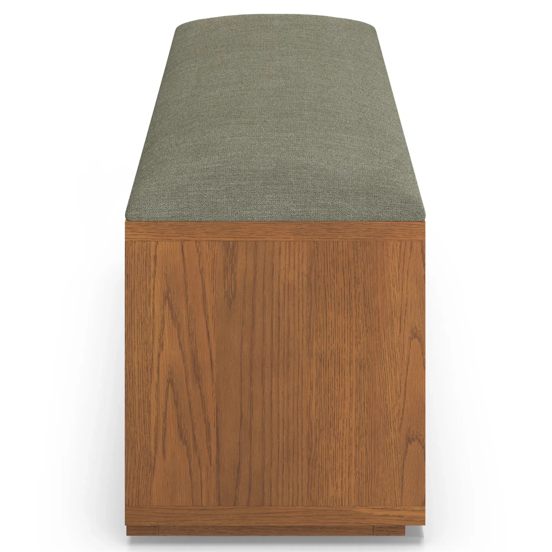 Kouva 47" Bench - Smoked Oak and Algonquin Green