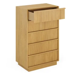 Kouva 5-Drawer Chest - Natural Oak