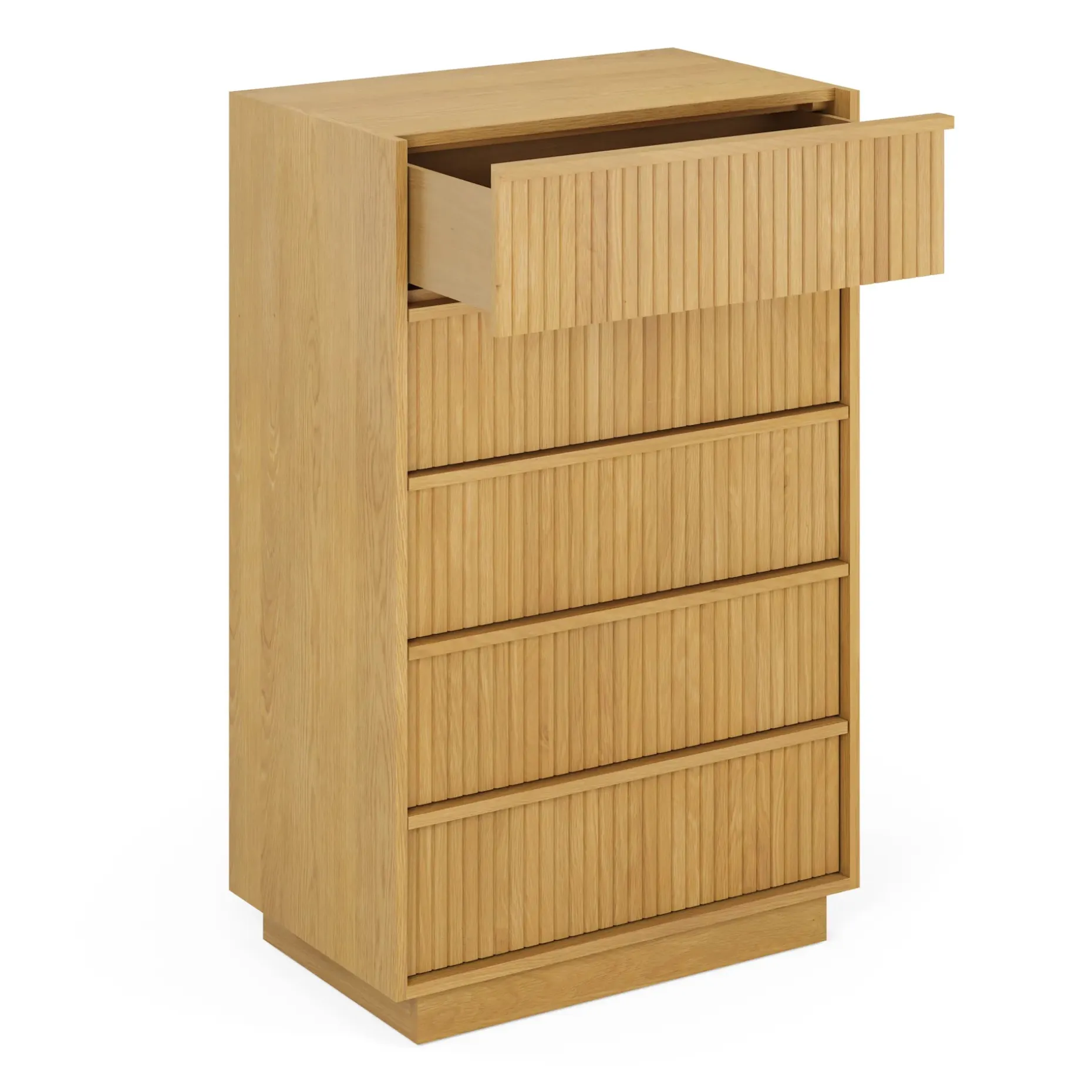Kouva 5-Drawer Chest - Natural Oak