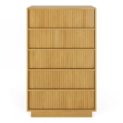 Kouva 5-Drawer Chest - Natural Oak