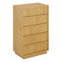 Kouva 5-Drawer Chest - Natural Oak