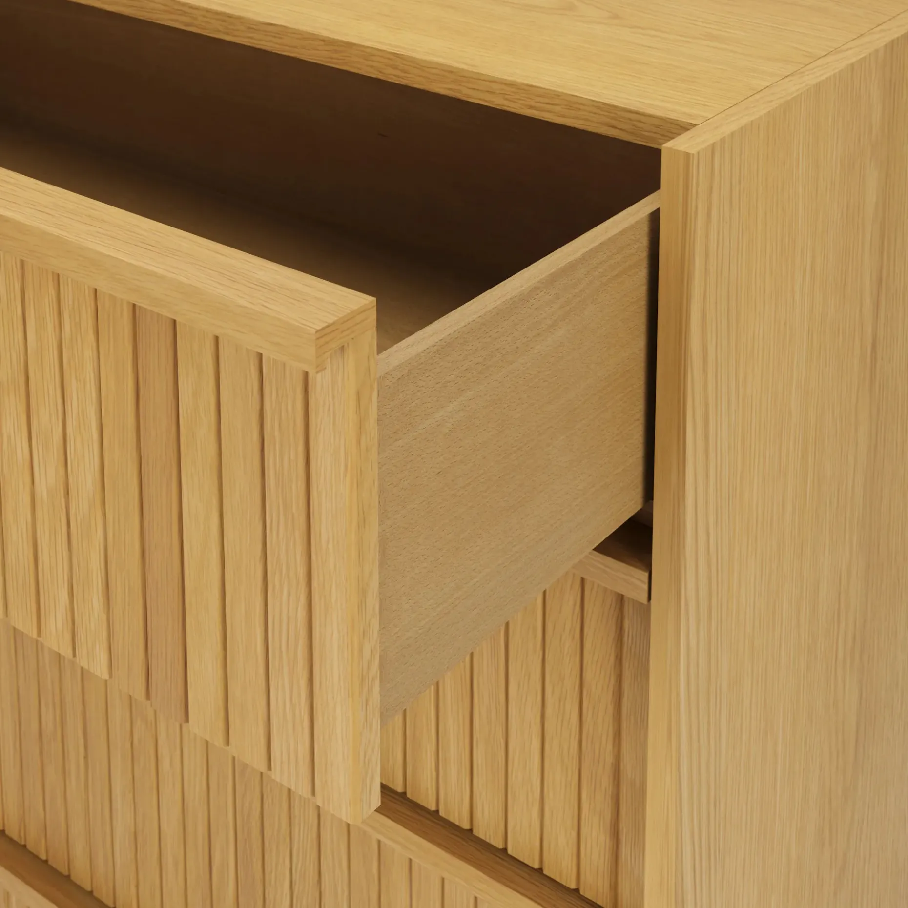 Kouva 5-Drawer Chest - Natural Oak