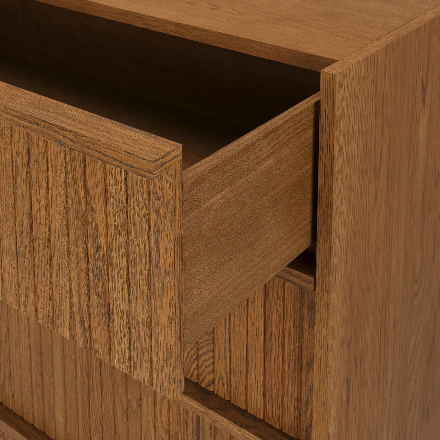 Kouva 5-Drawer Chest - Smoked Oak