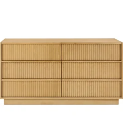 Kouva 6-Drawer Dresser - Natural Oak