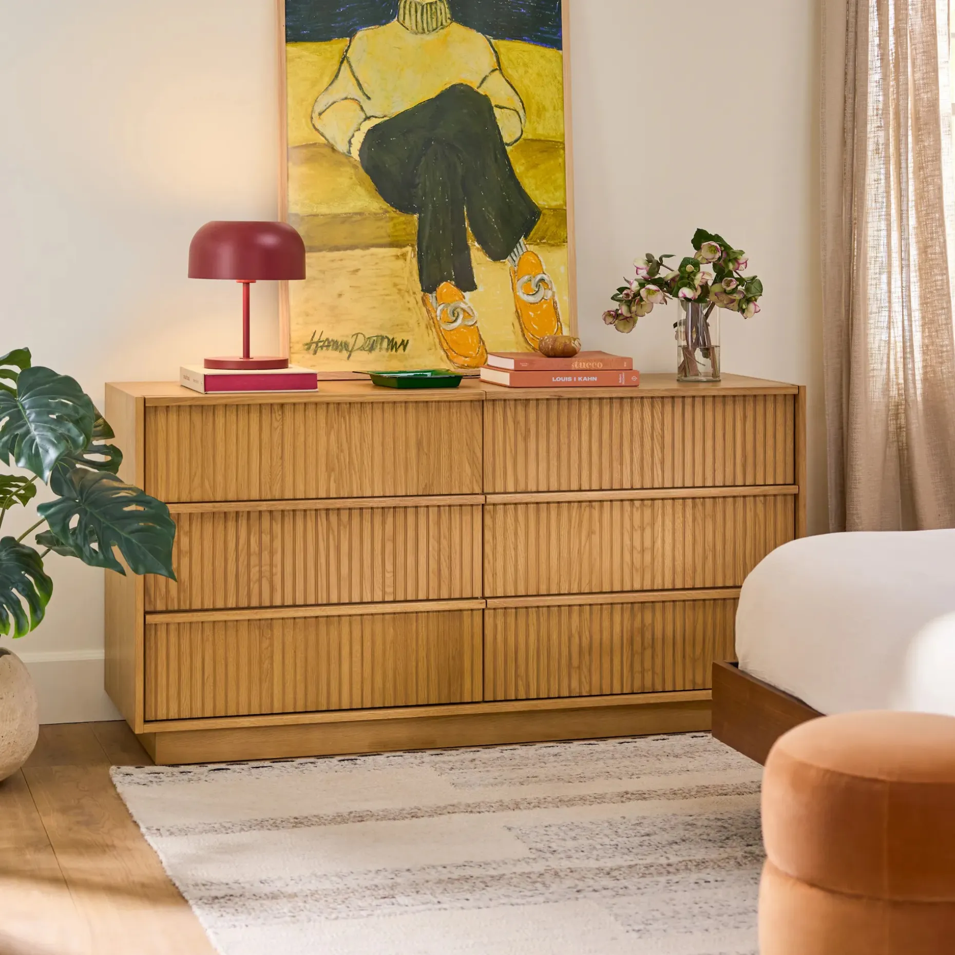 Kouva 6-Drawer Dresser - Natural Oak