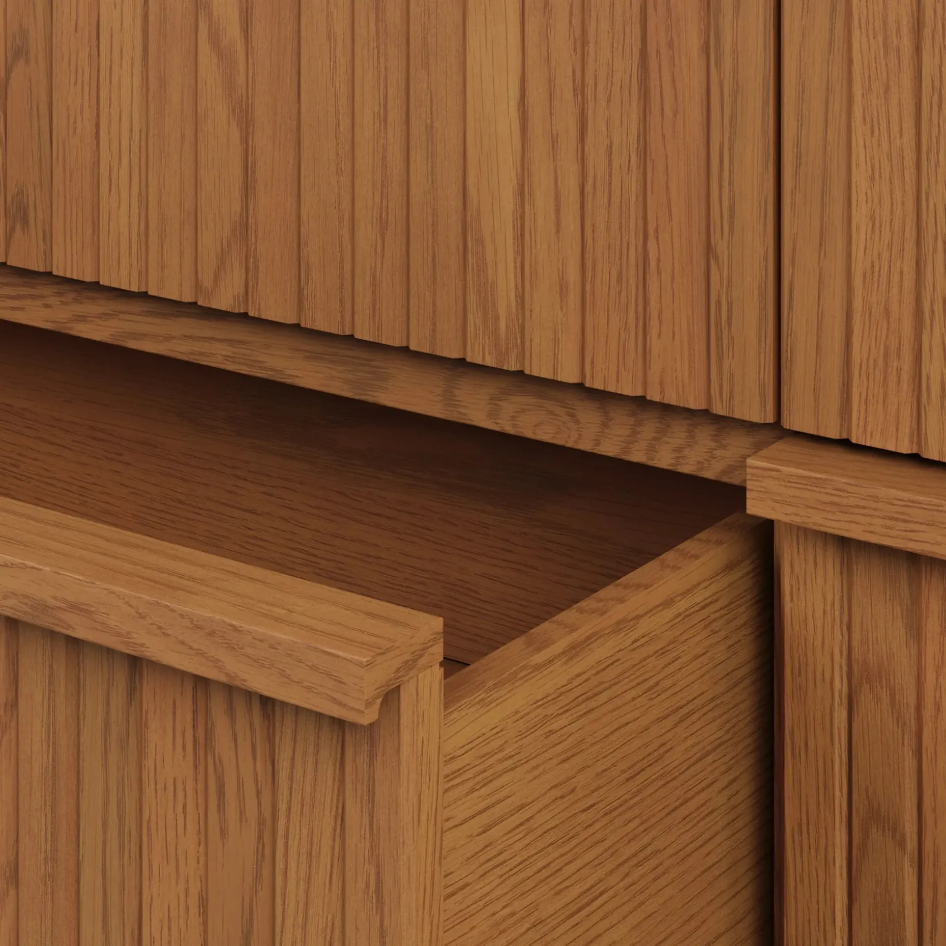 Kouva 6-Drawer Dresser - Smoked Oak