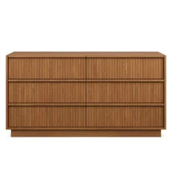 Kouva 6-Drawer Dresser - Smoked Oak