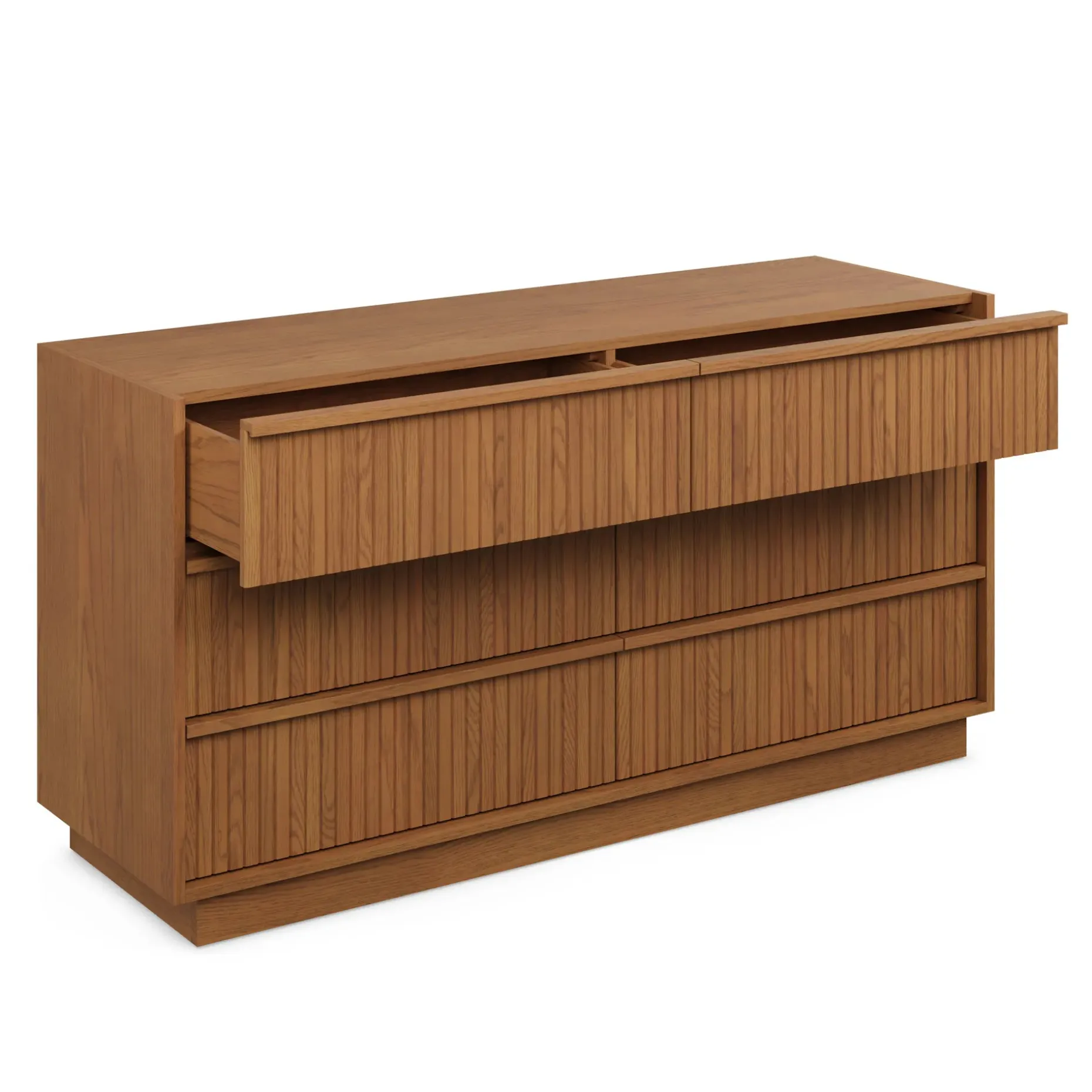Kouva 6-Drawer Dresser - Smoked Oak