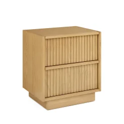 Kouva 2-Drawer Nightstand - Natural Oak