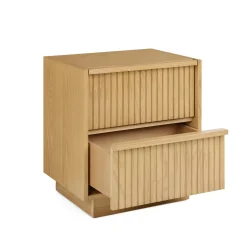 Kouva 2-Drawer Nightstand - Natural Oak