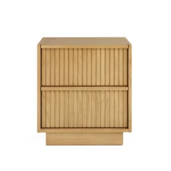 Kouva 2-Drawer Nightstand - Natural Oak