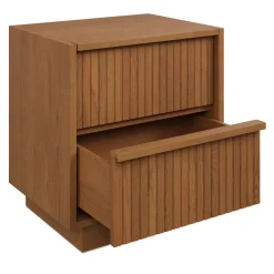 Kouva 2-Drawer Nightstand - Smoked Oak