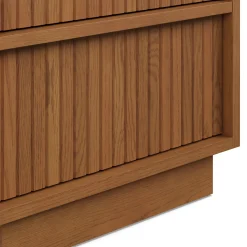 Kouva 2-Drawer Nightstand - Smoked Oak