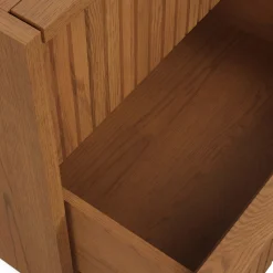 Kouva 2-Drawer Nightstand - Smoked Oak