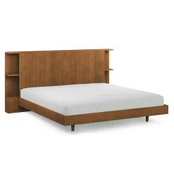 Kouva King Storage Headboard - Smoked Oak