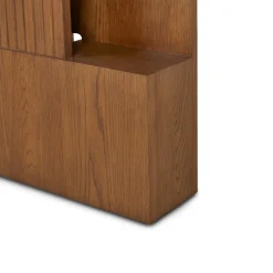 Kouva King Storage Headboard - Smoked Oak