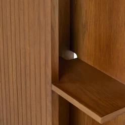 Kouva King Storage Headboard - Smoked Oak