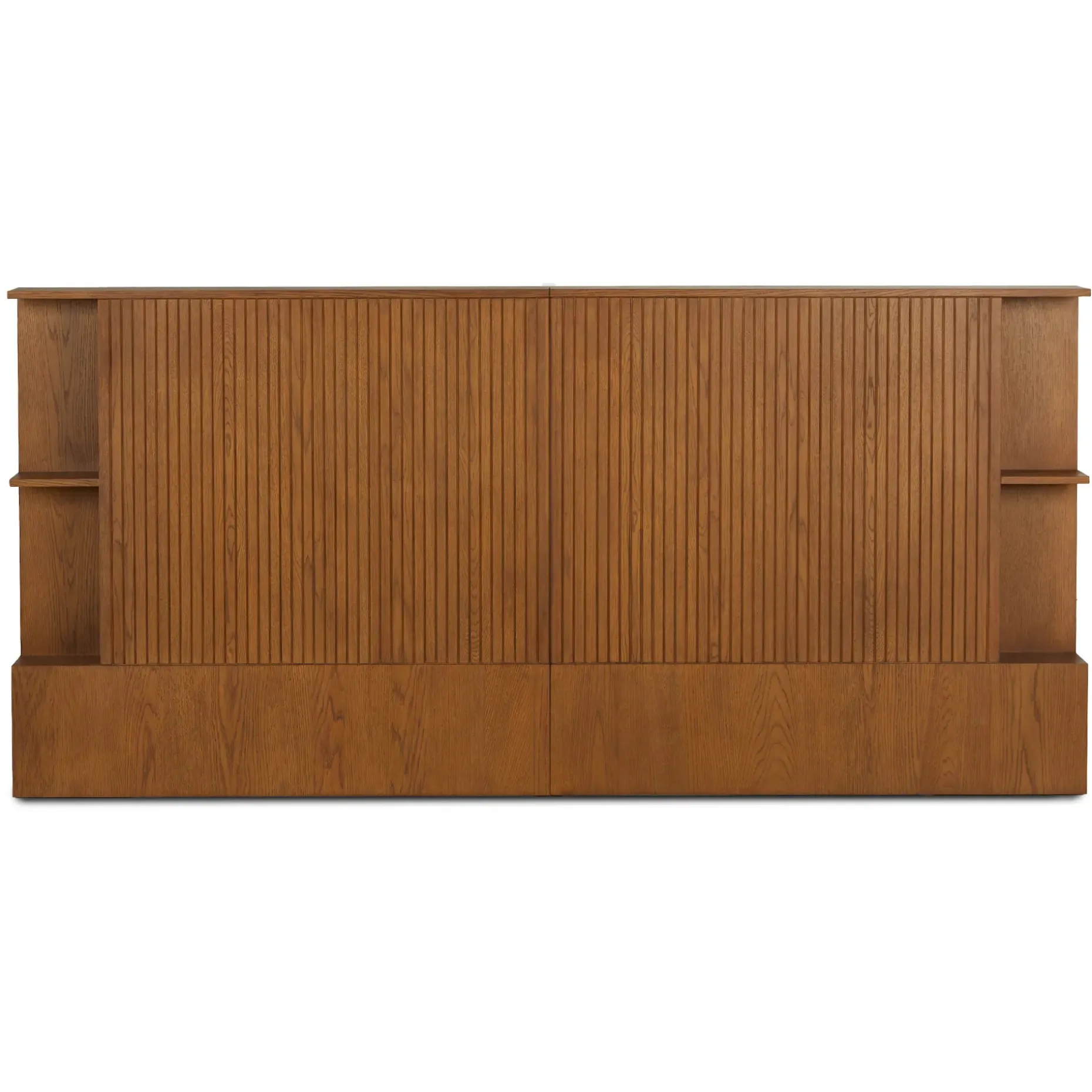 Kouva King Storage Headboard - Smoked Oak