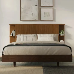 Kouva King Storage Headboard - Natural Oak