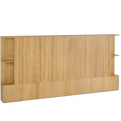 Kouva King Storage Headboard - Natural Oak