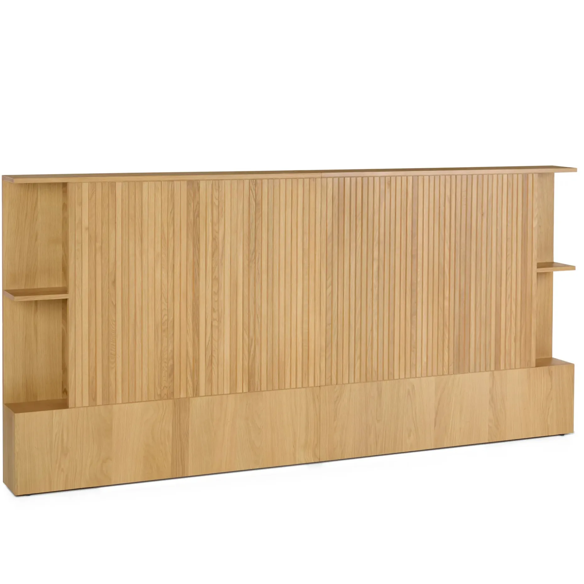 Kouva King Storage Headboard - Natural Oak