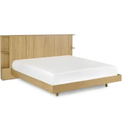Kouva King Storage Headboard - Natural Oak