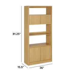 Kouva 36" Modular Bookcase - Natural Oak
