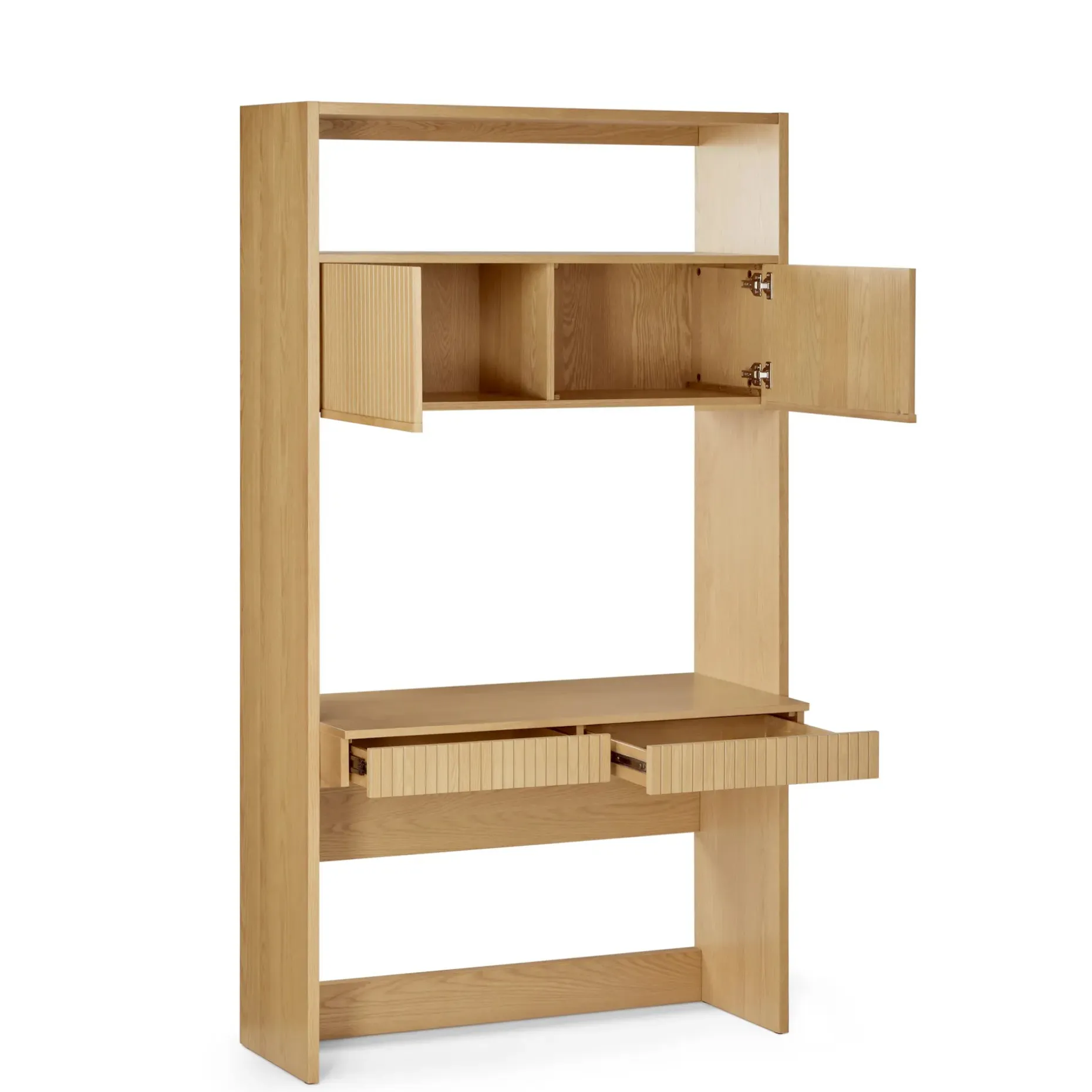 Kouva 45.75" Modular Wall Desk - Natural Oak