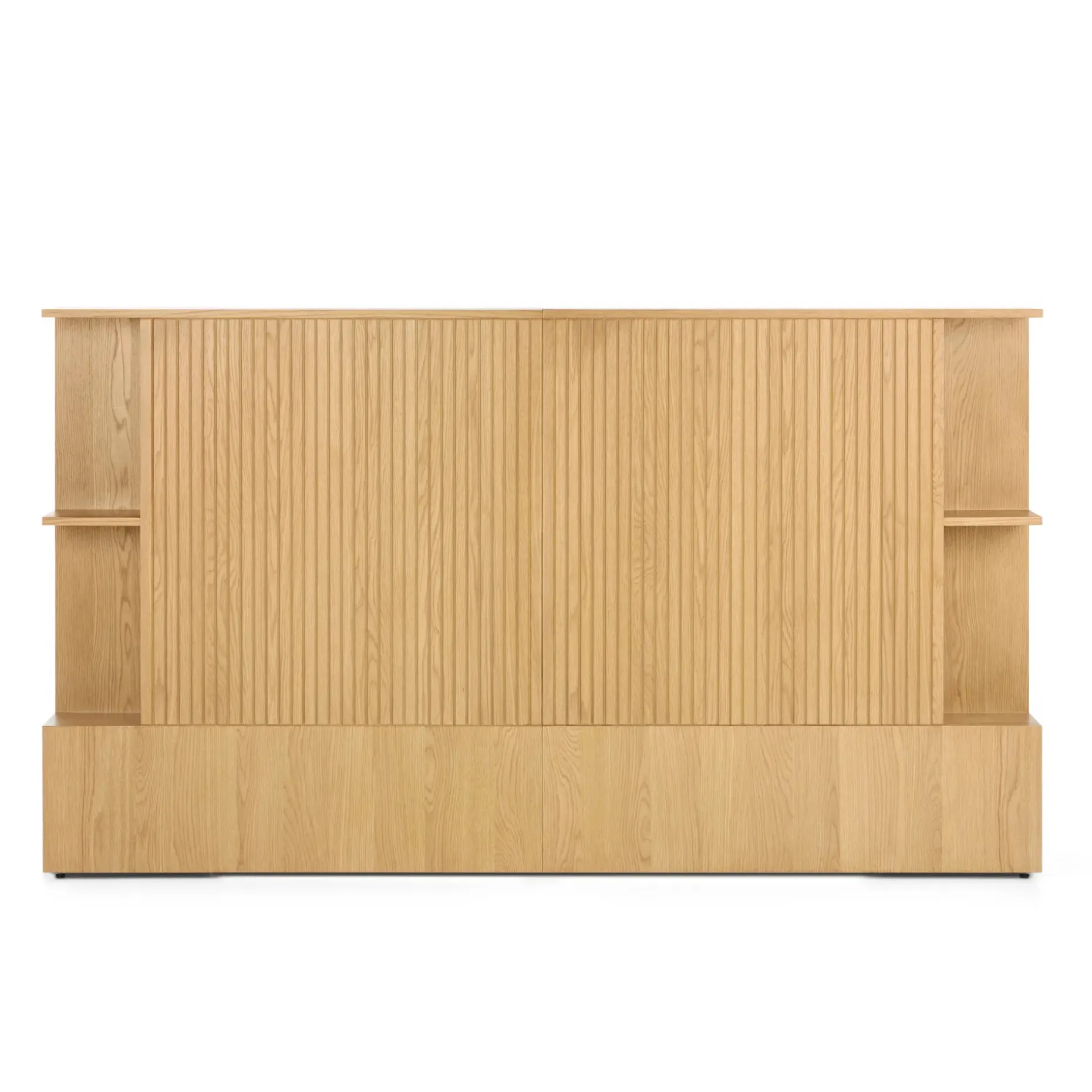 Kouva Queen Storage Headboard - Natural Oak