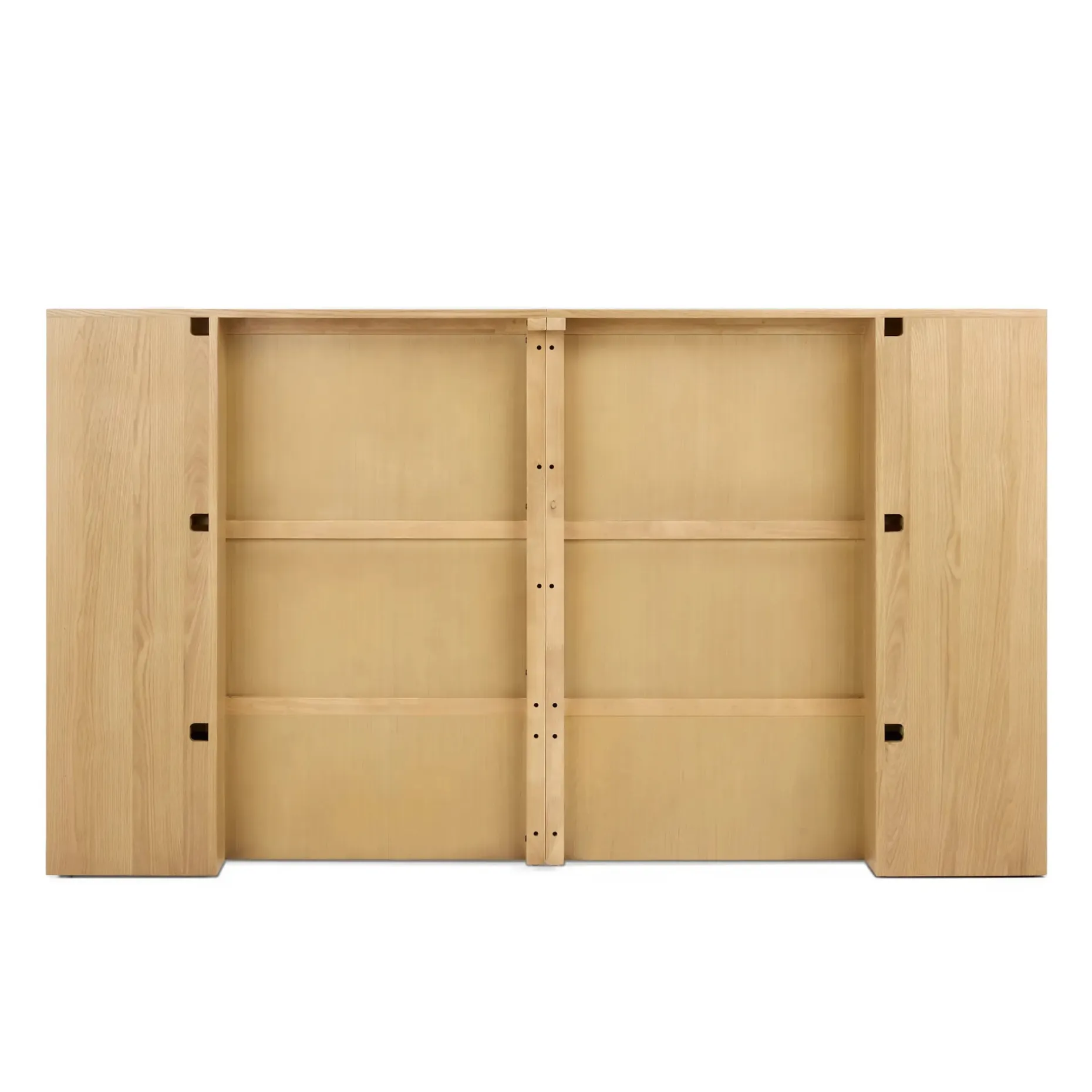 Kouva Queen Storage Headboard - Natural Oak