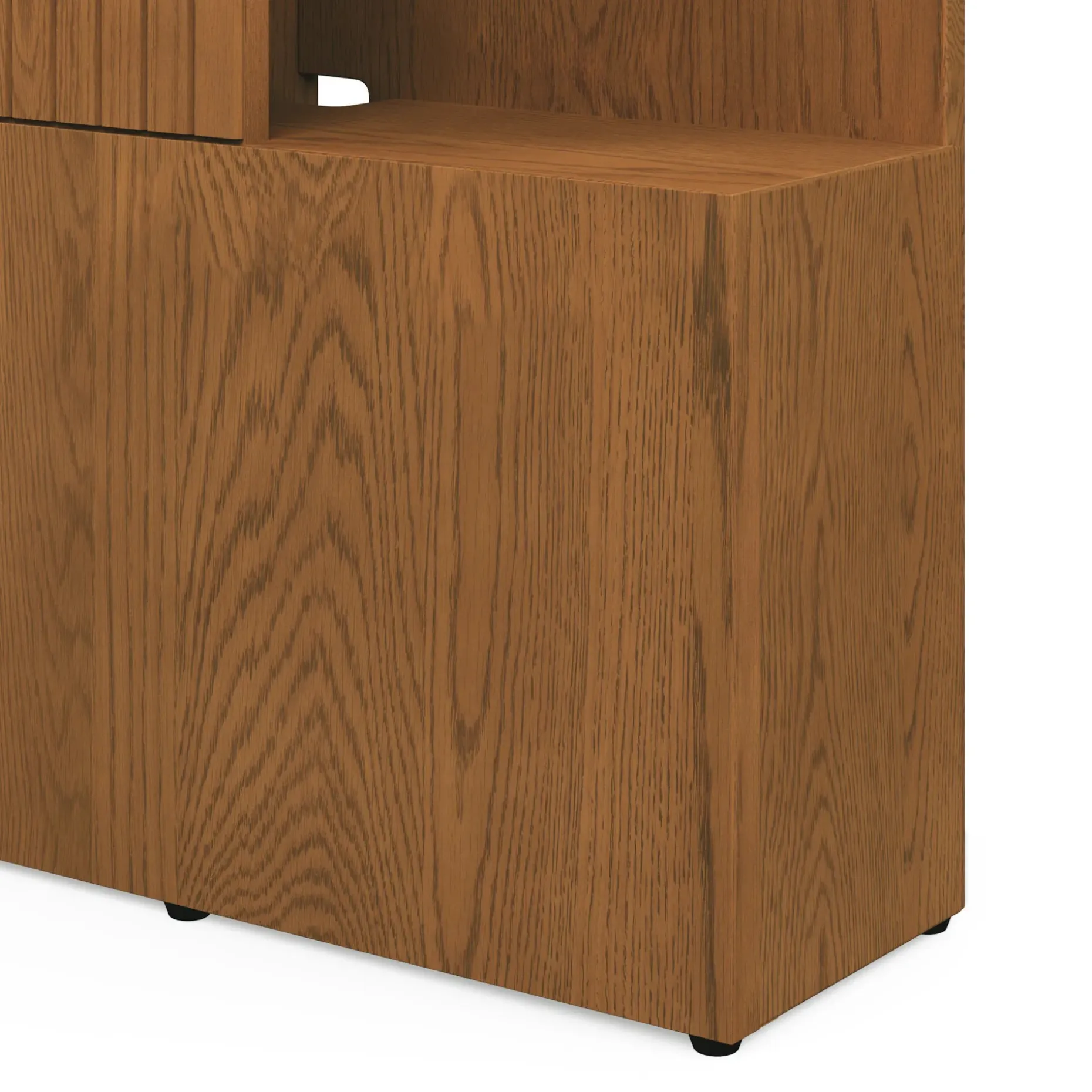 Kouva Queen Storage Headboard - Smoked Oak