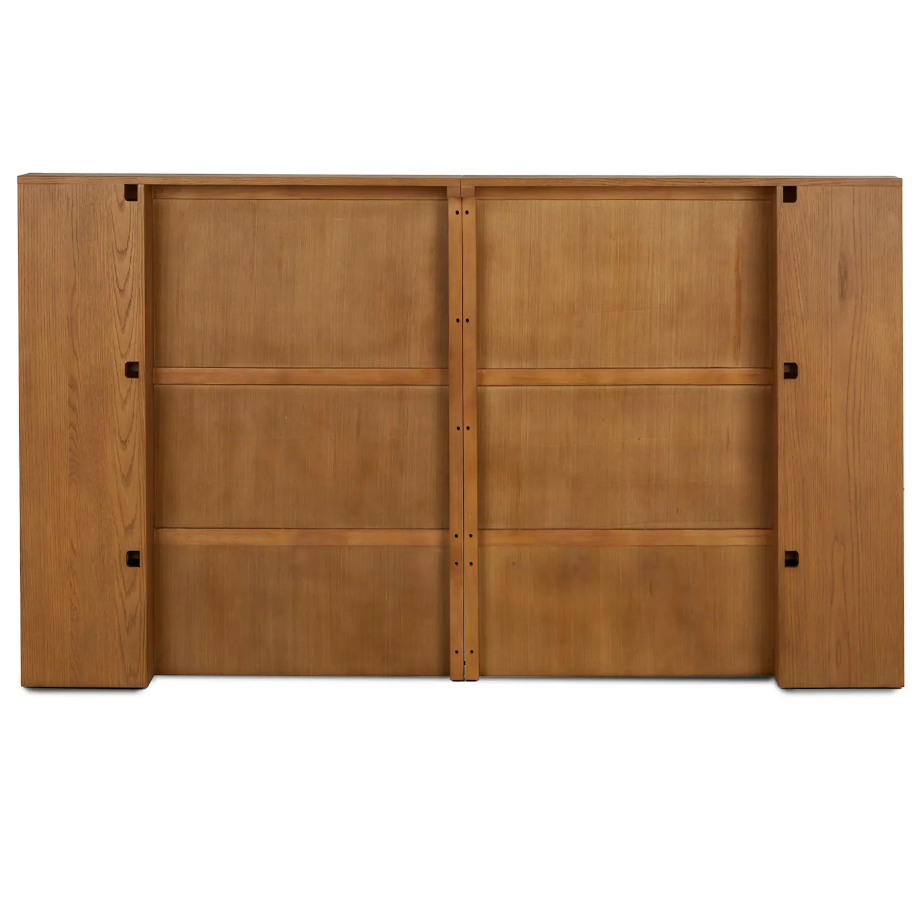 Kouva Queen Storage Headboard - Smoked Oak
