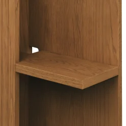 Kouva Queen Storage Headboard - Smoked Oak
