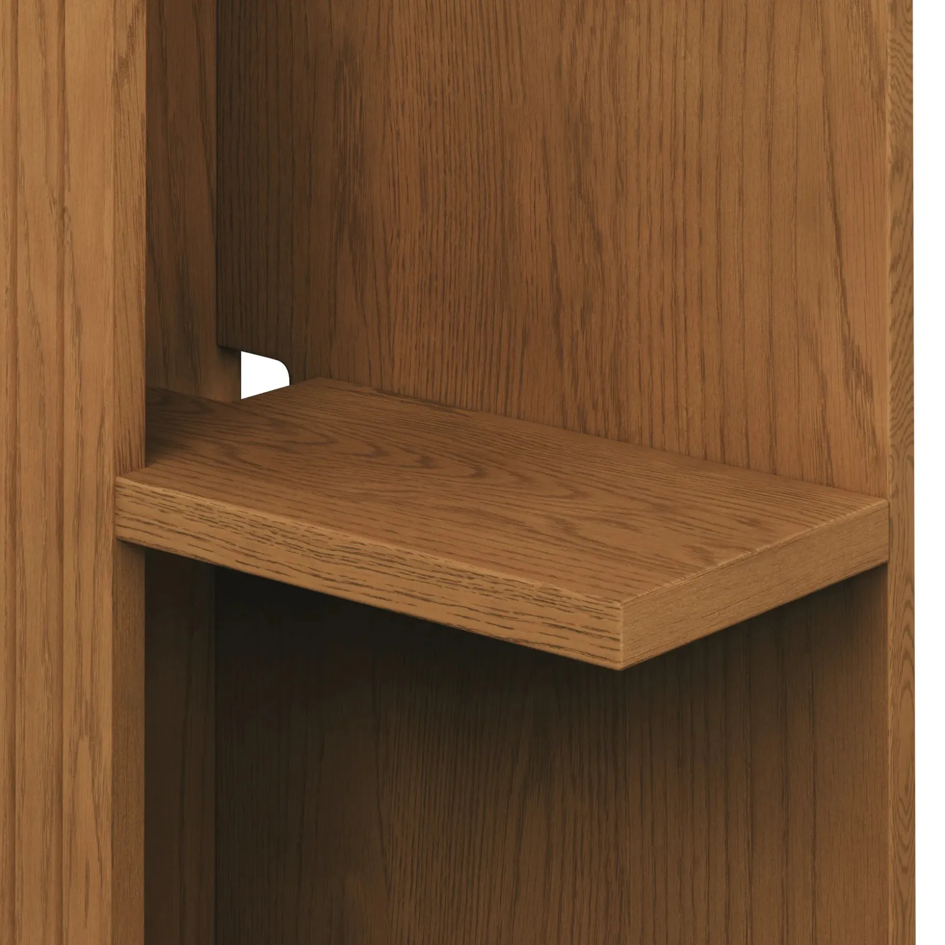Kouva Queen Storage Headboard - Smoked Oak