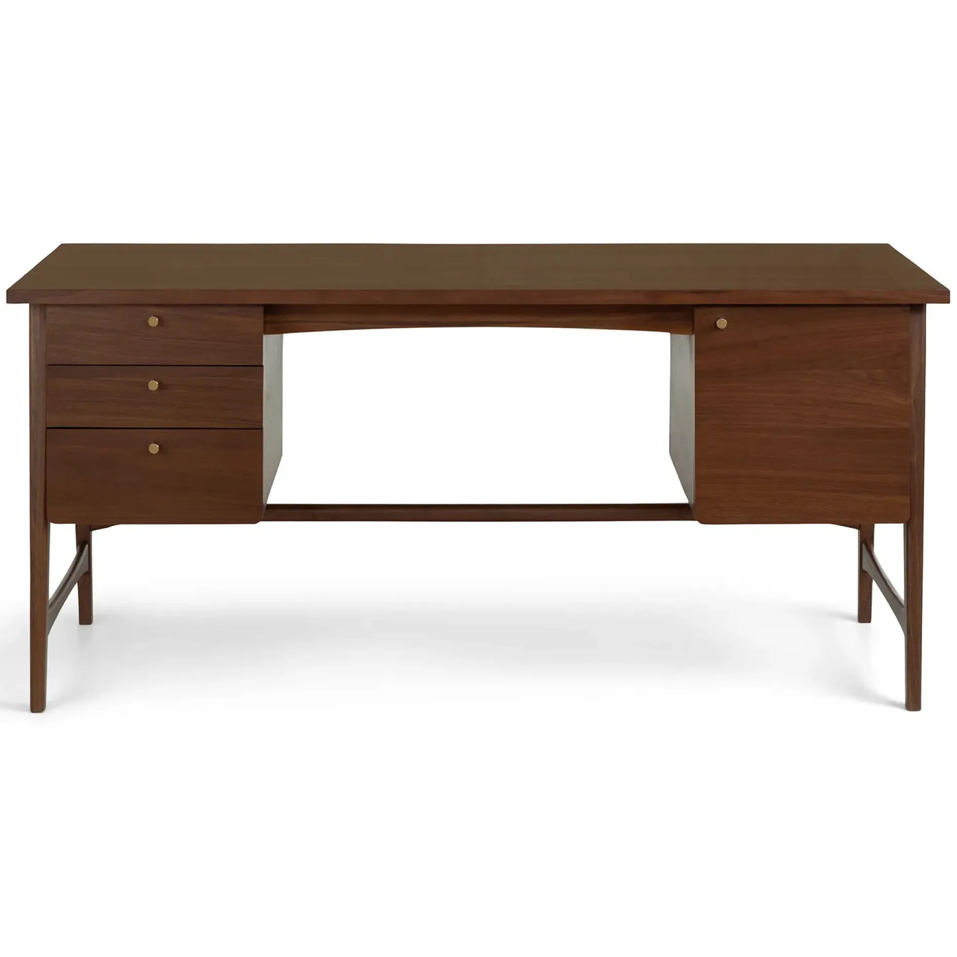 Krossa 65" Executive Desk - Walnut